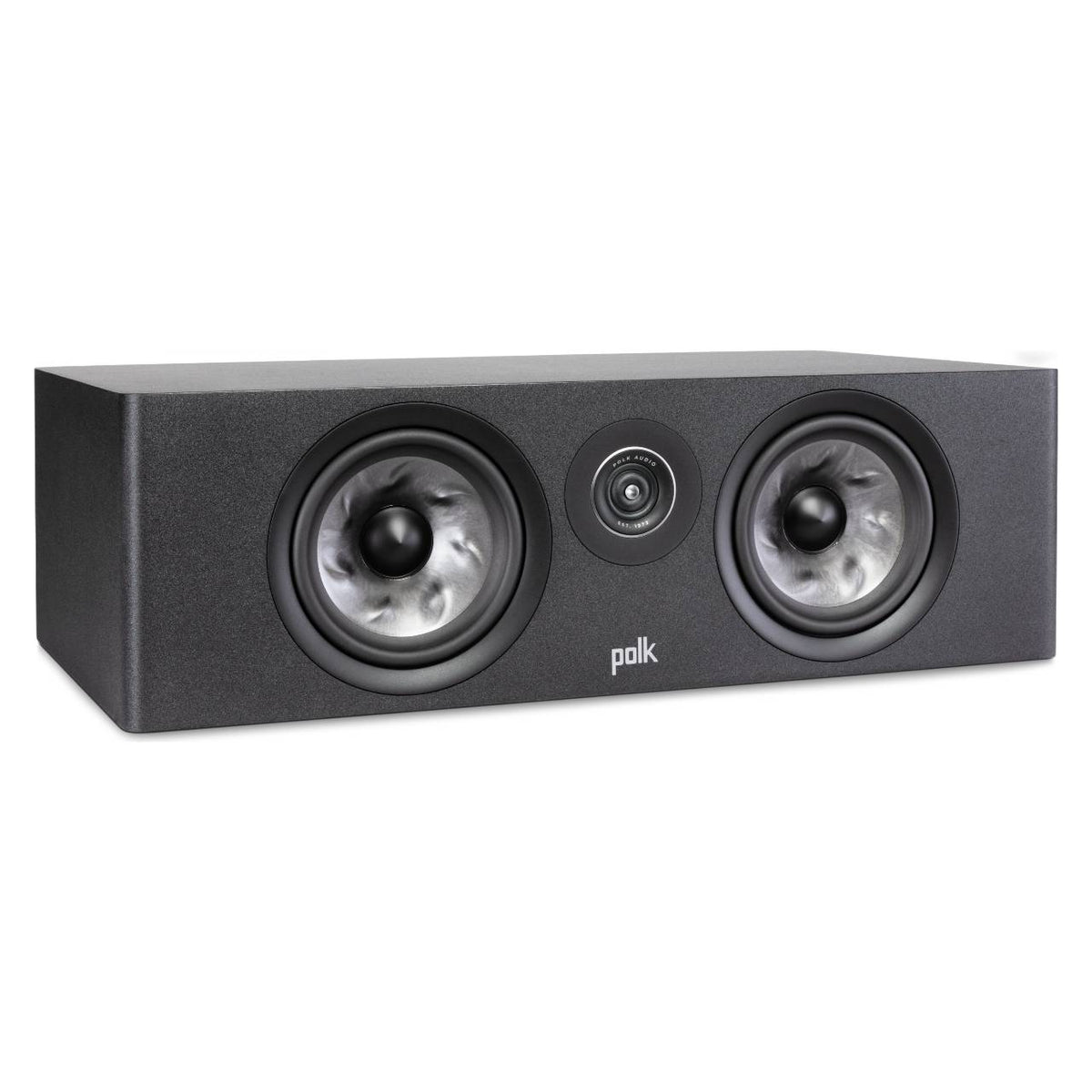 Polk Reserve R400 Center-Lautsprecher in Schwarz schräg von vorn