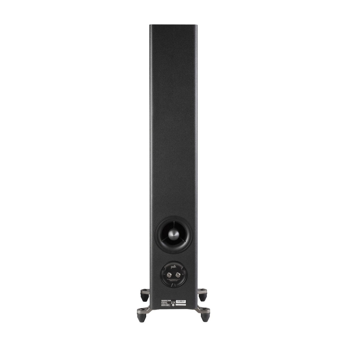 Polk Reserve R500 Standlautsprecher (Paar), Rückseite mit X-Port und Anschlussterminal