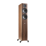 Polk Reserve R500 Standlautsprecher (Paar) – in Braun, Schrägansicht
