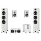 quadral SIGNUM 90 5.1 Dipol Bundle – Weiß mit QUBE S8: 2 × SIGNUM 90, SIGNUM 10 BASE, 2 × SIGNUM PHASE 1, QUBE S8