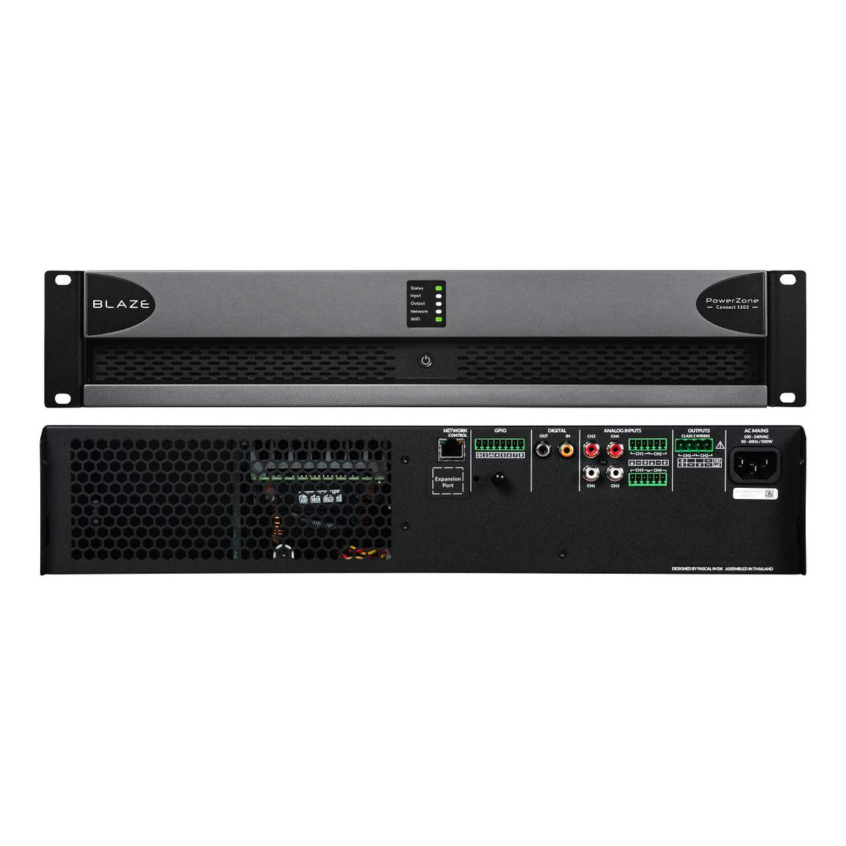 Sonance PowerZone Connect 1502 – Front und Rückseite