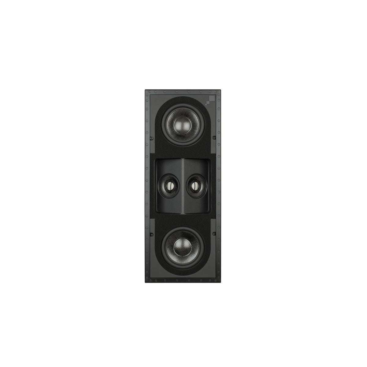 Sonance R1 SUR Reference Lautsprecher – Front ohne Gitter mit zwei Koaxialeinheiten