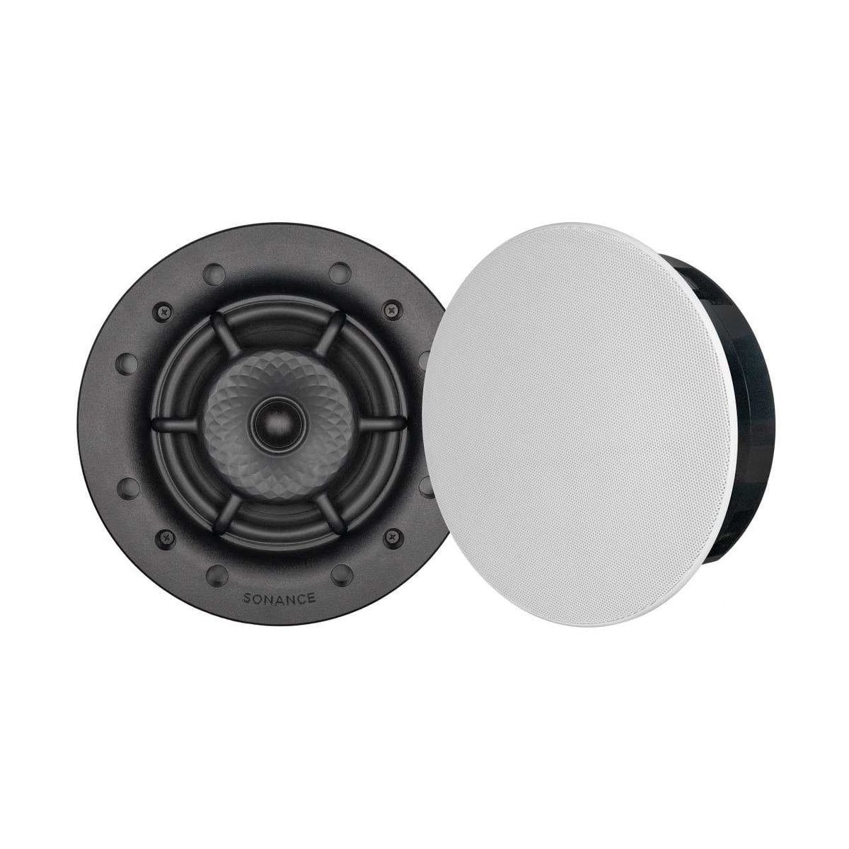 Sonance VXXT6R Outdoor-Deckeneinbaulautsprecher – Lautsprecher mit abgenommenem Micro-Trim-Gitter