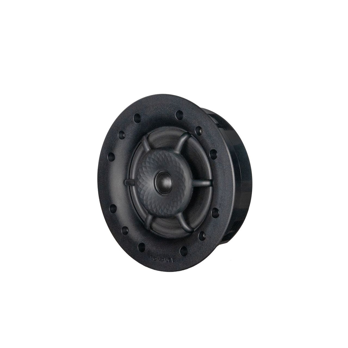Sonance VXXT6R Outdoor-Deckeneinbaulautsprecher – Schrägansicht mit Roto-Lock-Klemmen