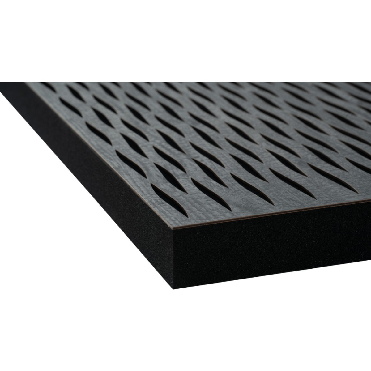 Sonitus Decosorber Double Eva8 – Hochwertiger Akustikabsorber – Kante in Holz schwarz
