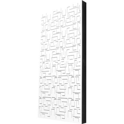 Sonitus Decosorber Double Maze 8 – Hochwertiger Akustikabsorber – Weiß, Gesamtansicht hochkant