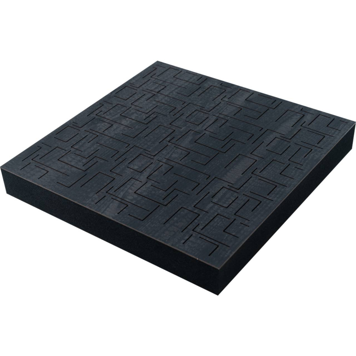 Sonitus Decosorber Maze 8 Akustikabsorber (6er-Set) – Holz schwarz, Gesamtansicht