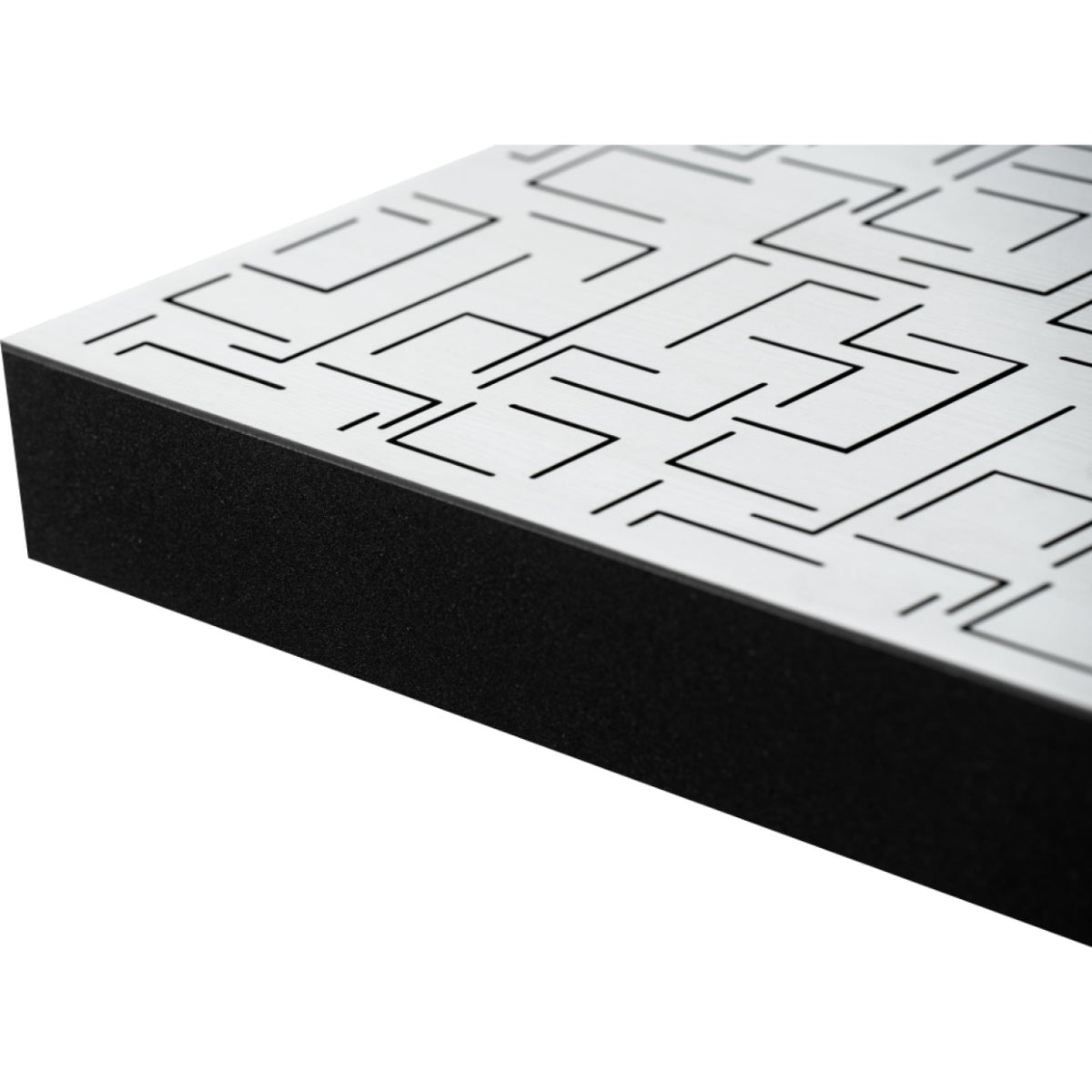 Sonitus Decosorber Maze 8 Akustikabsorber (6er-Set) – Holz weiß, Detailansicht der Kante