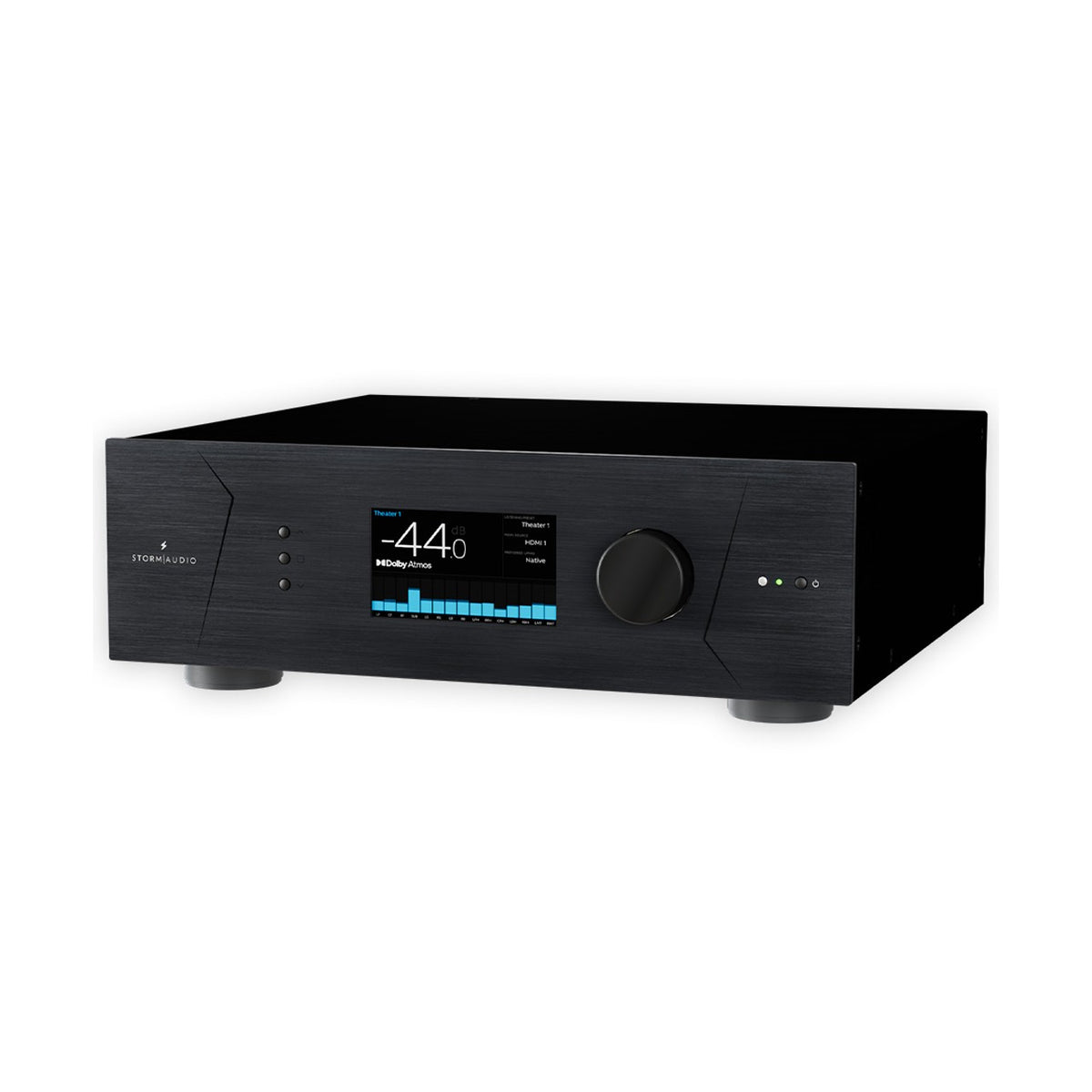 StormAudio ISP Core 16+ AV-Prozessor mit Dirac Live – Frontansicht