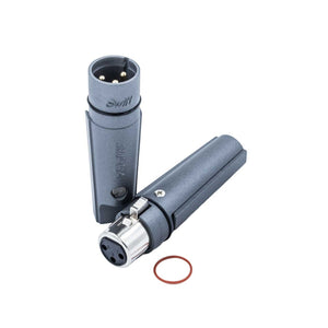 Supra Swift XLR Light AU Male / Female – Set aus XLR-Stecker und XLR-Buchse in Anthrazitgrau