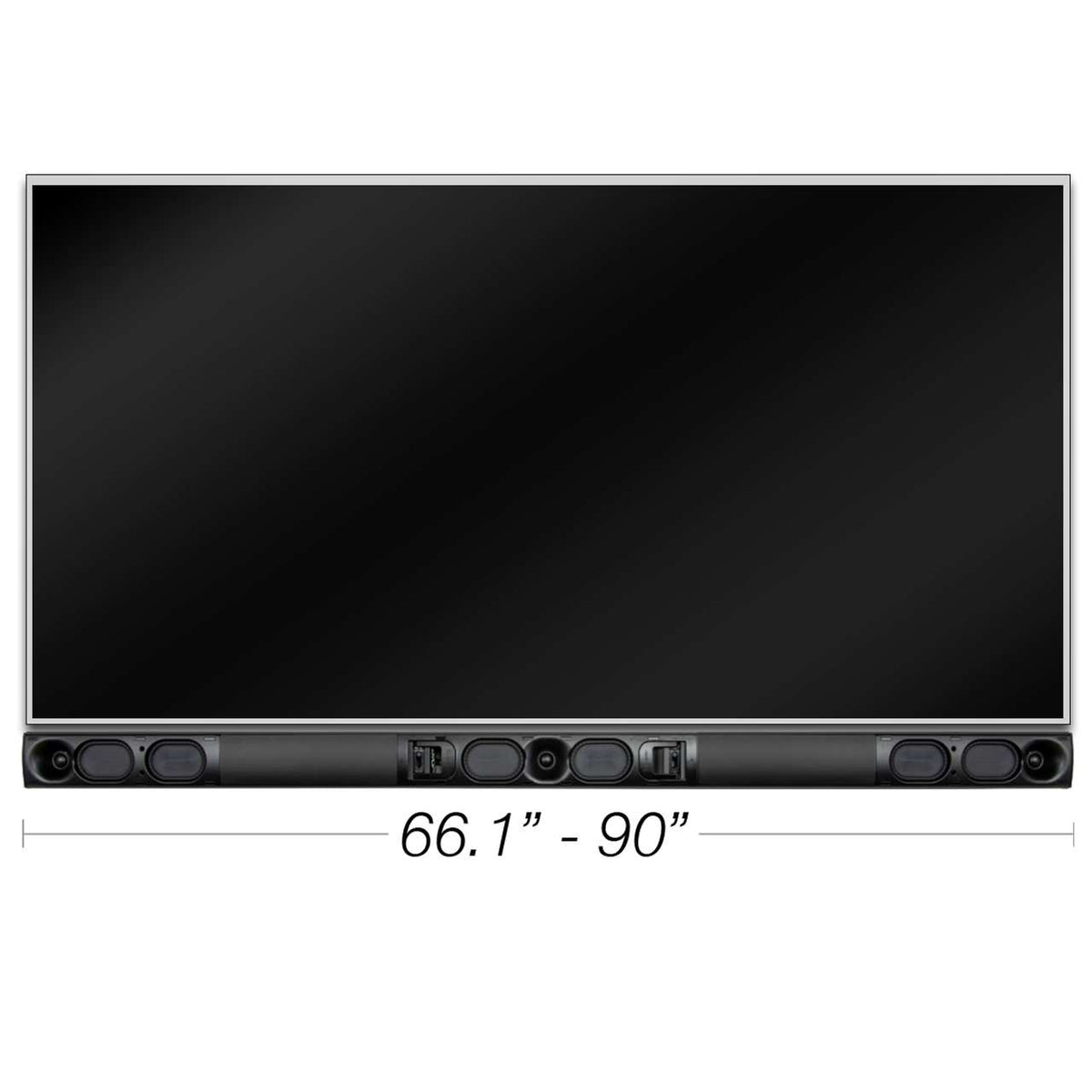 TruAudio SB-ADAPT Passive LCR-Soundbar auf Maß – L (66" bis 90")