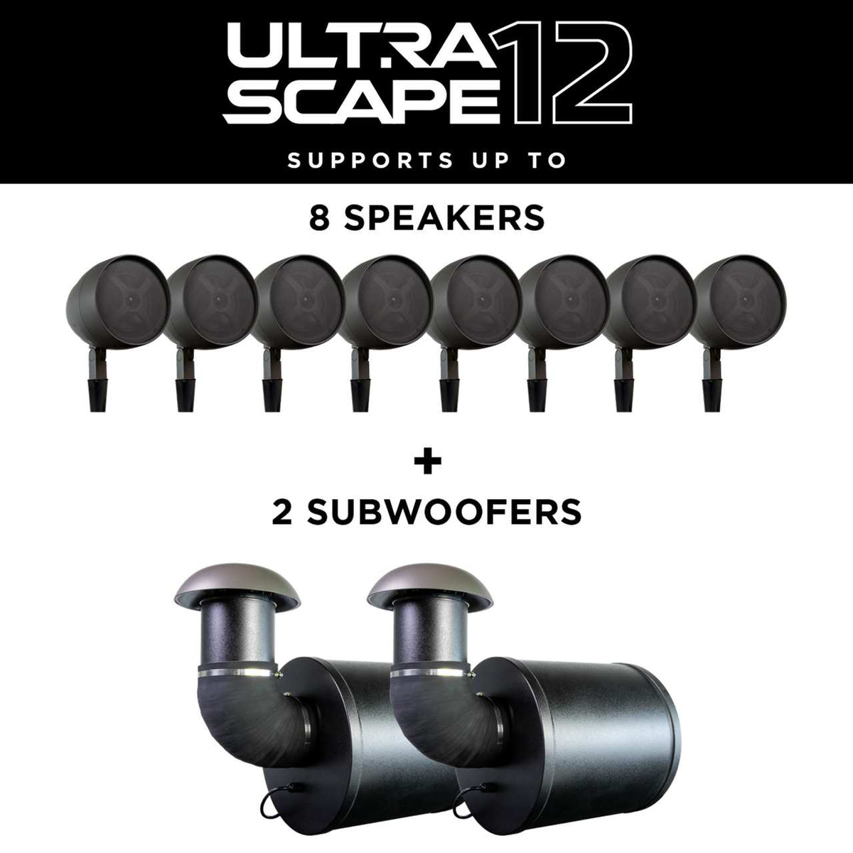 TruAudio Ultrascape 12" 4.1 Outdoor-Lautsprecherset