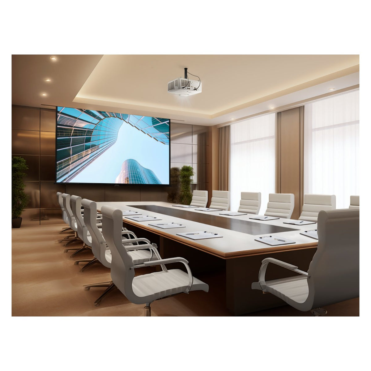 ViewSonic LS741HD Full-HD-Laser-Beamer im Konferenzraum