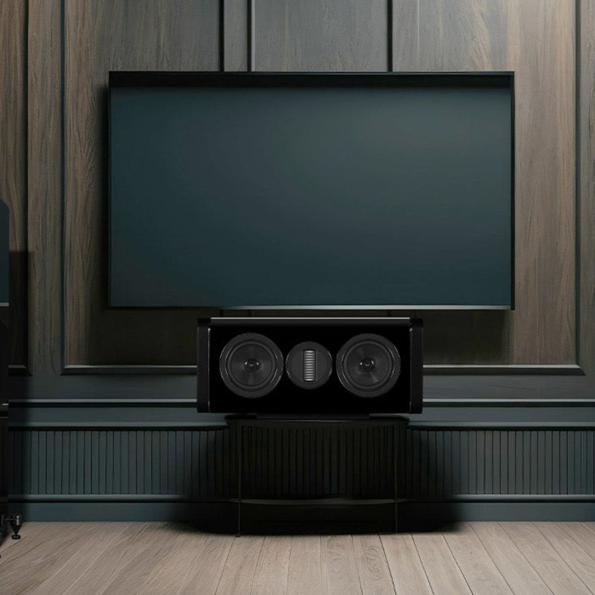 Wharfedale Aura C Centerlautsprecher Hochglanz-Schwarz im Heimkino