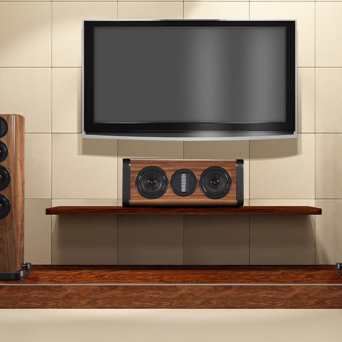 Wharfedale Aura CS Centerlautsprecher – unter dem Fernseher im Heimkino