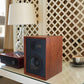 Wharfedale Denton 85 Regallautsprecher Mahagoni im Wohnraum