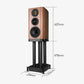 Wharfedale EVO 5.2 Stand Lautsprecherständer (Paar) – Maße mit EVO 5.2