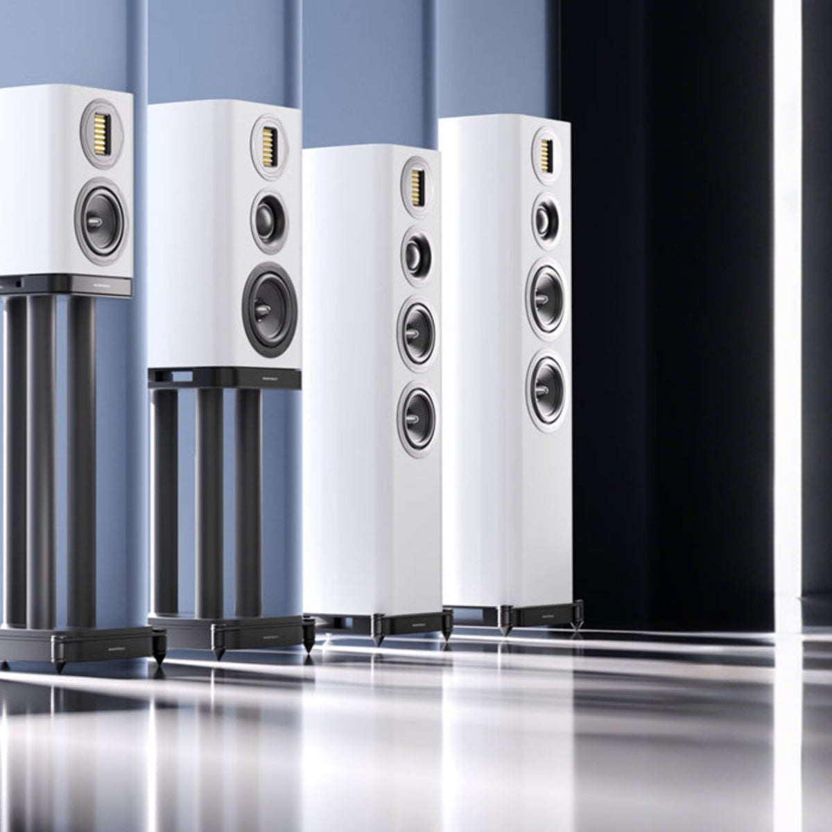 Wharfedale EVO 5.3 Standlautsprecher (Paar) in Weiß mit der EVO-5-Serie