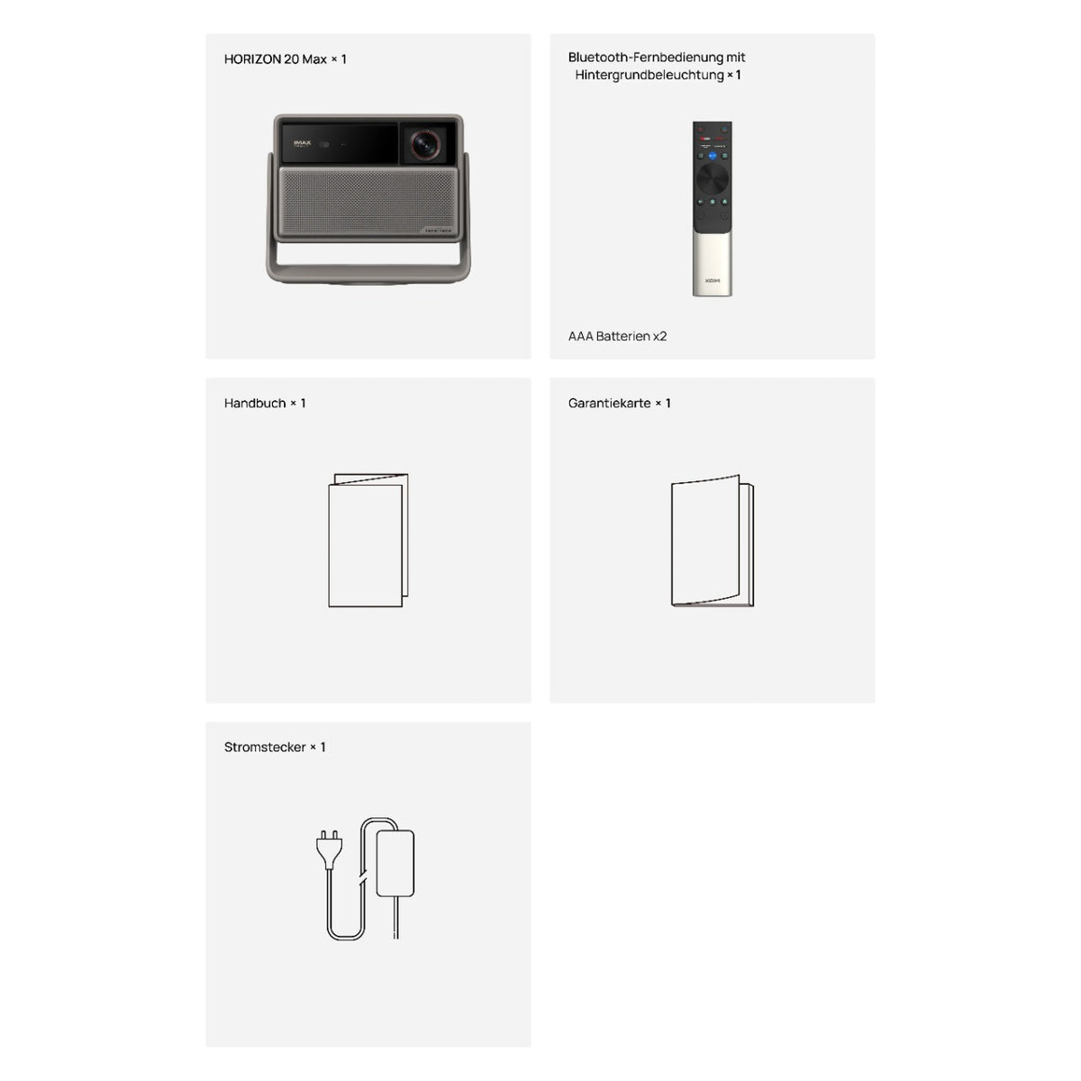 XGIMI Horizon 20 Max – Lieferumfang