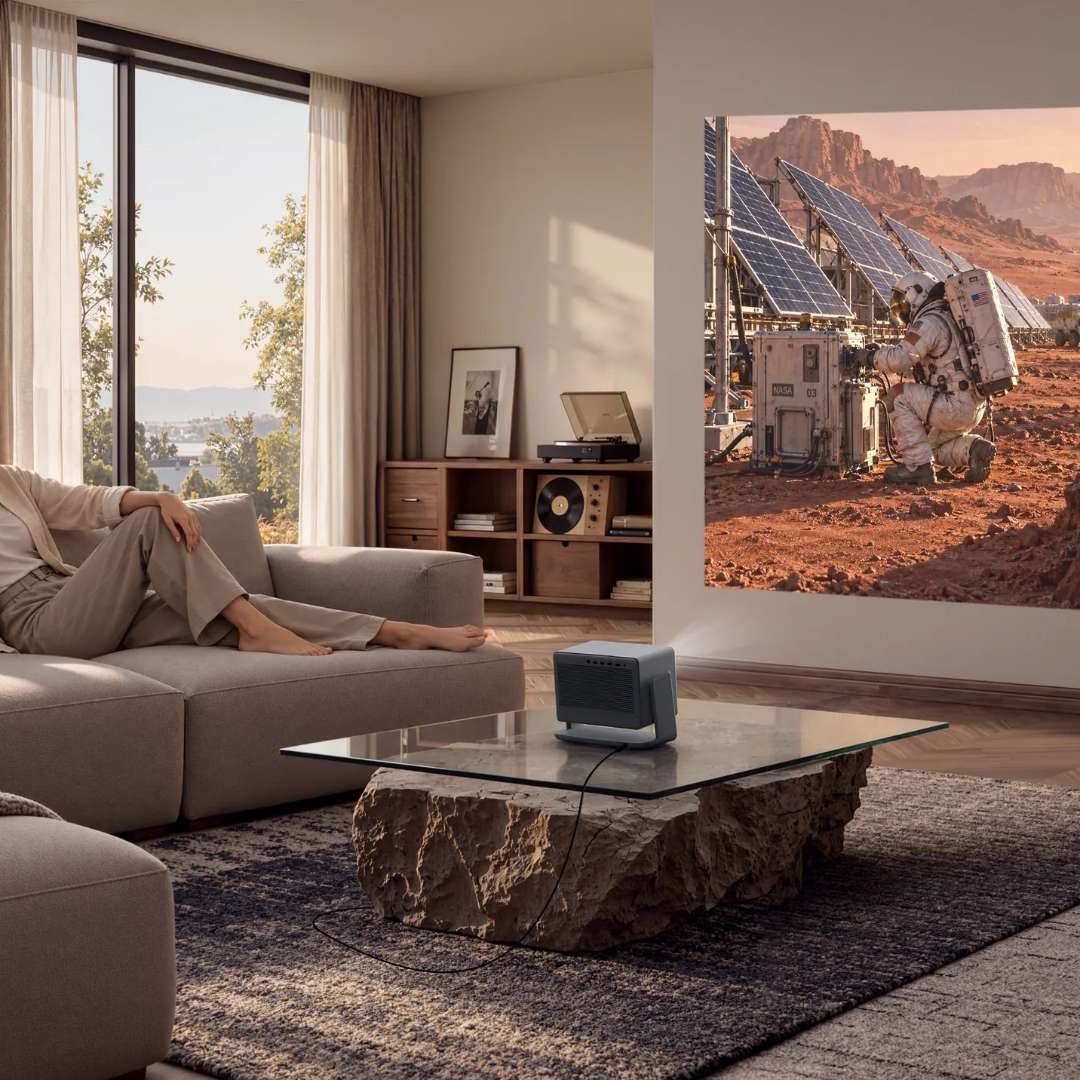 XGIMI Horizon 30 Pro Beamer im Wohnzimmer – Lifestyle