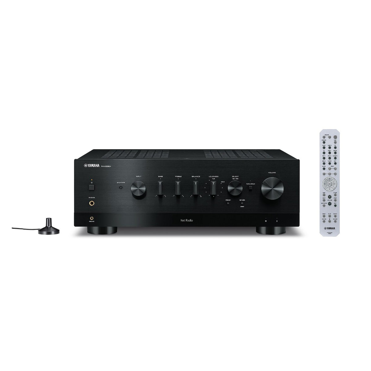 Yamaha R-N1000A Netzwerk Receiver – in Schwarz mit Fernbedienung und YPAO-Mikrofon
