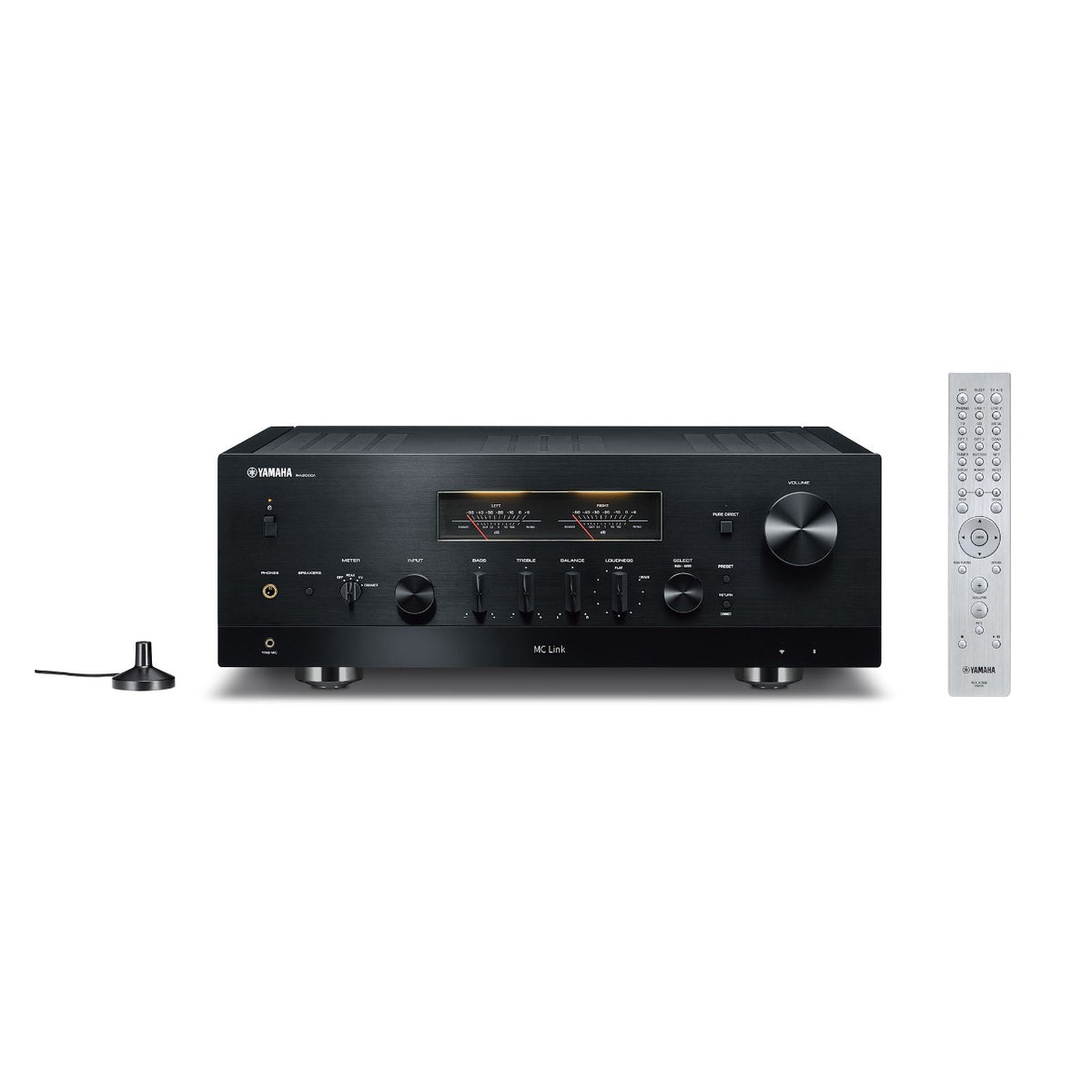 Yamaha R-N2000A - Netzwerk Hi-Fi-Receiver – in Schwarz mit Fernbedienung und YPAO-Mikrofon