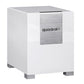 quadral QUBE CS10 Aktiv-Subwoofer in Weiß Hochglanz, Frontansicht