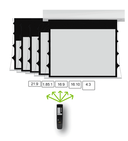 WS S DE-4-FORMAT Deckeneinbau Multiformatleinwand